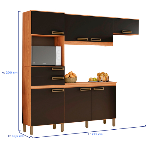 CONJ COZINHA HENN BRIZ 7 PTS E 2 GVT - Imagem 2