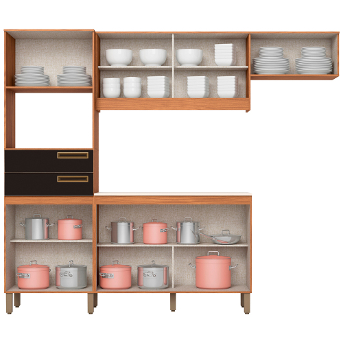 CONJ COZINHA HENN BRIZ 7 PTS E 2 GVT - Imagem 3